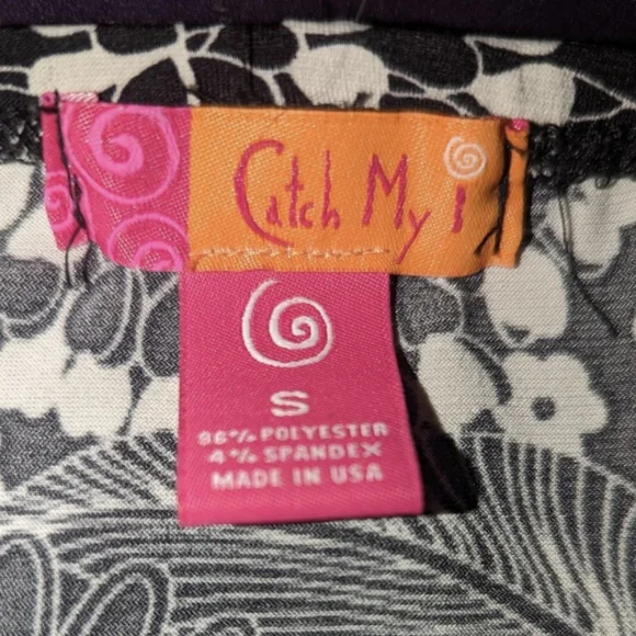 Black & white Y2K vintage midi floral skirt - Picture 3 of 3